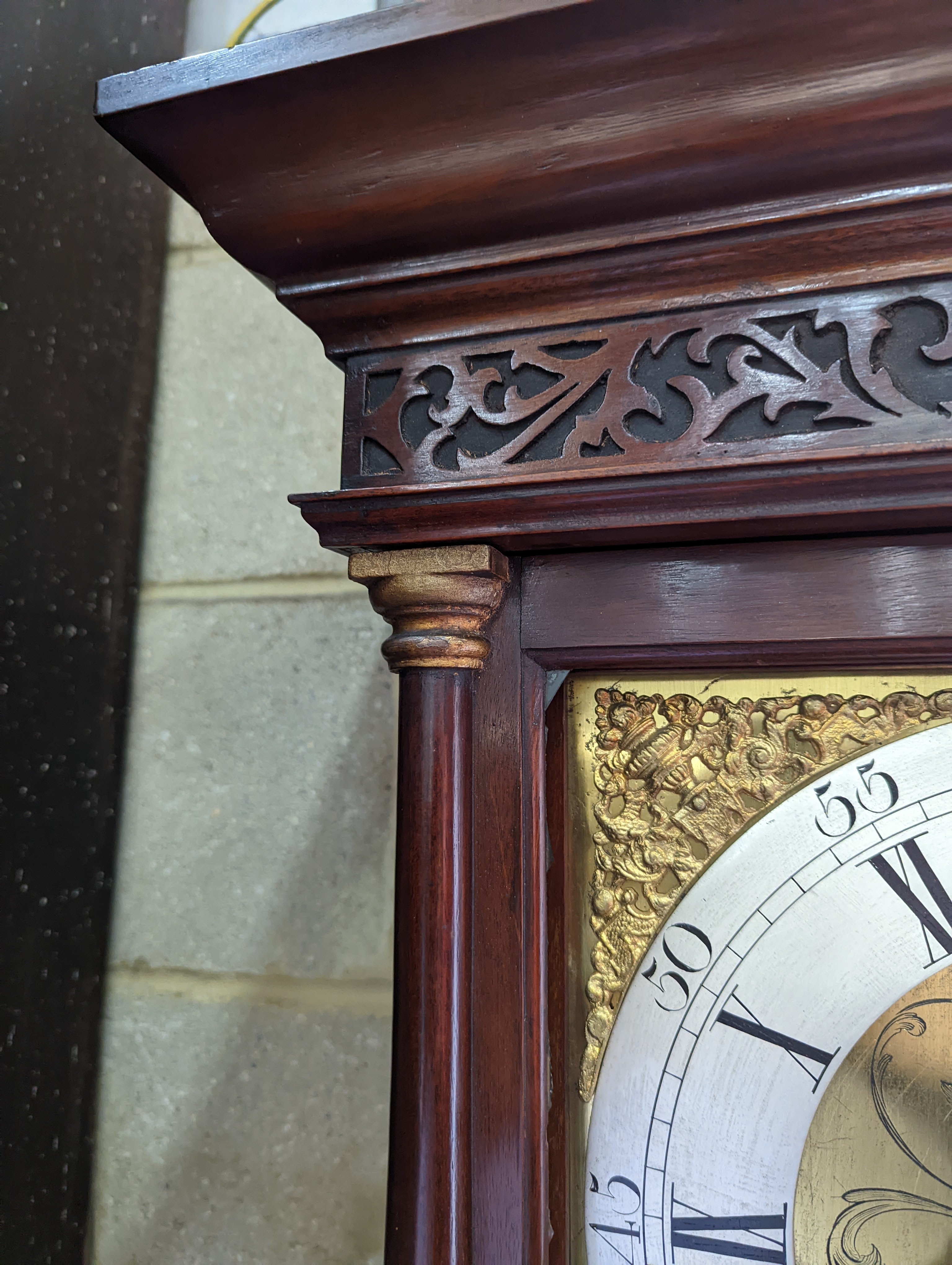 A George III mahogany 8 day longcase clock, marked John Masters, height 196cm